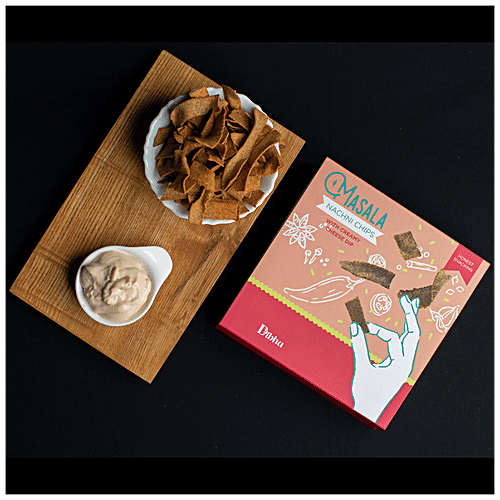 Dibha Masala Nachni Chips With Creamy Cheese Dip - Goodness Of Ragi, 70 g