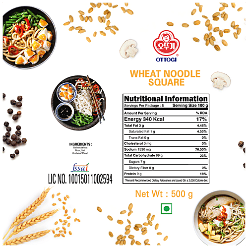 Buy Ottogi Wheat Noodles Wild Round, Organic, Rich In Flavour