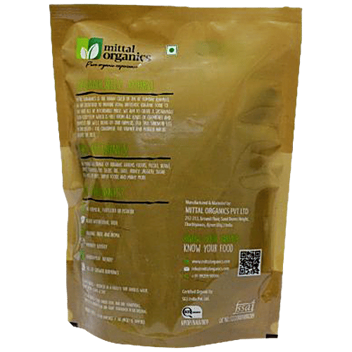 Mittal Organics Arhar/Tur Dal - Premium, Natural, High In Protein, Fibre & Calcium, No Chemicals, 500 g Pouch 