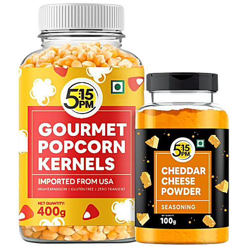 Buy 515PM Gourmet Popcorn Kernels & Cheddar Cheese Powder Imported
