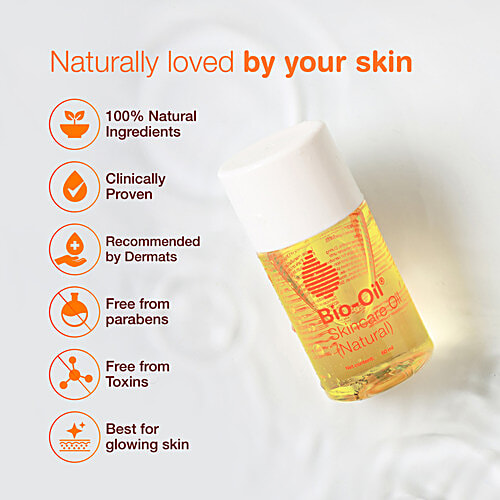 Buy BioOil BioOil Natural, 100 Natural Skincare Oil for Glowing Skin. Acne Scar Removal