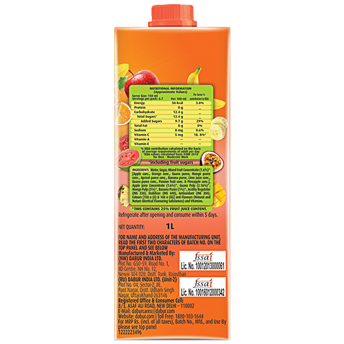Buy Real Fruit Power Mixed Fruit Juice Vitamin Boost, Refreshing