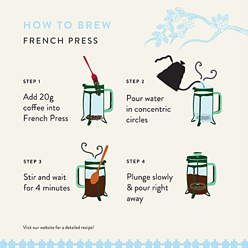 Blue Tokai Silver Oak Medium Roast French Press Arabica Ground Coffee, 250 g  Hazelnut, Honey, Grapes
 The Coffee We Source Is The Coffee We Love To Drink