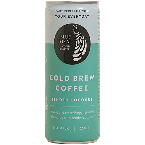 Blue Tokai Cold Brew Coffee Tender Coconut - Made With Arabica, No Milk, 250 ml Can