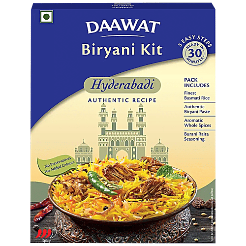 Daawat Hyderabadi Biryani Kit, 334 g  