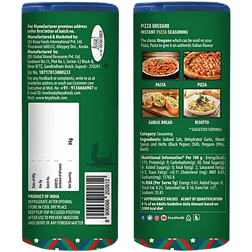 Keya Pizza Oregano - Seasoning For Italian & Home-Cooked Food, 35 g  