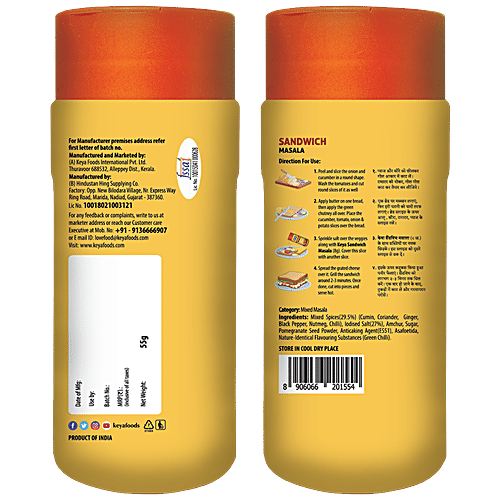 Keya Sandwich Masala - Restaurant Style, 55 g