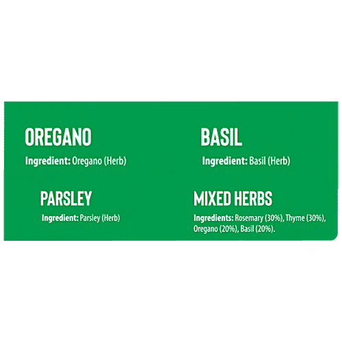 Keya Herbs Super Pack - Gourmet Seasonings, For Sprinkling, Garnishing, Cooking Use, 10.4 g  