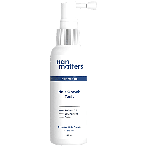 Man Matters 3% Redensyl Hair Growth Tonic With Biotin & Saw Palmetto | 60ml, 60Ml