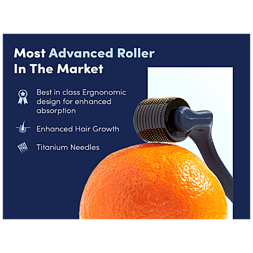 Man Matters Hair & Beard Growth Derma Roller / Activator - 540 Titanium Needles, Hair Growth Stimulator, For Men, 1 pc  