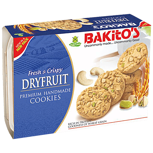 Buy BAKITO'S Dry Fruit Cookies Premium, Handmade, Eggless, Rich In
