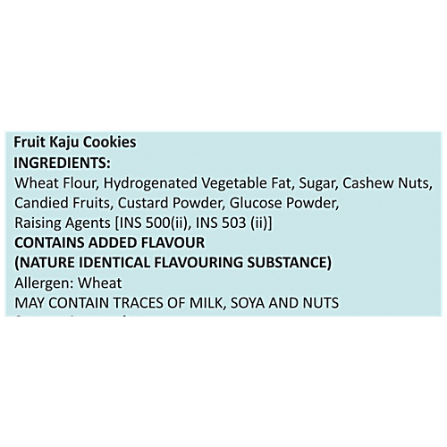 BAKITO'S Fruit Kaju Cookies - Premium, Handmade, Eggless, Rich In Protein, Fresh & Crispy, 350 g