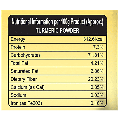 Grihasthi Haldi/Turmeric Powder - Premium, Natural & Pure, No Preservatives, 500 g  