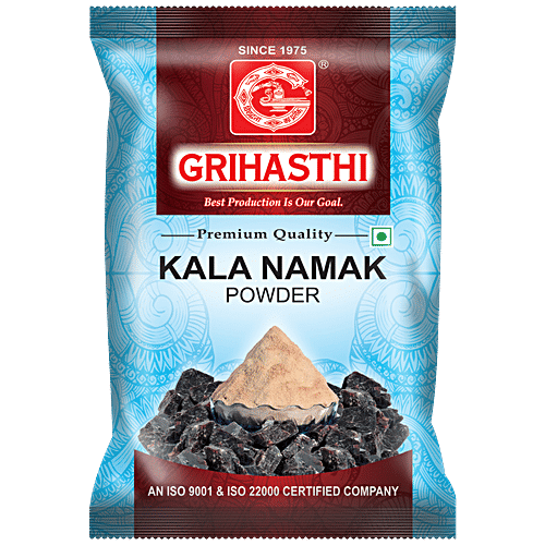 Grihasthi Kala Namak/Black Salt Powder - Premium, Natural & Pure, No Preservatives, 100 g