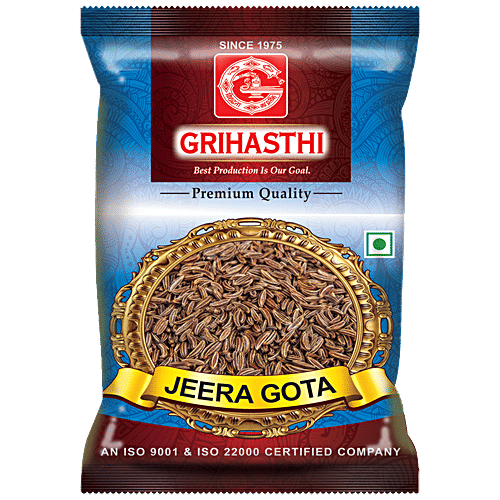 Grihasthi Jeera Gota/Whole Cumin - Premium, Natural & Pure, No Preservatives, 50 g  