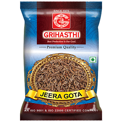 Grihasthi Jeera Gota/Whole Cumin - Premium, Natural & Pure, No Preservatives, 100 g