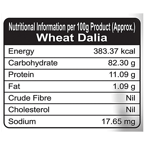 Grihasthi Wheat Dalia - Premium, Natural, Rich In Protein & Fibre, No Preservatives, 500 g  