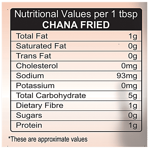 Grihasthi Chana Fried - Premium, Crunchy, Rich In Calcium & Iron, Supports Heart Health, 200 g  
