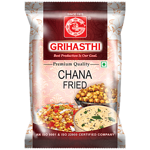 Grihasthi Chana Fried - Premium, Crunchy, Rich In Calcium & Iron, Supports Heart Health, 200 g  
