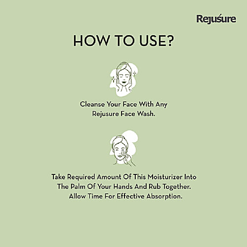 Rejusure Facial Moisturiser For Active Acne, Clears Pores, Fights Blemishes & Exfoliates - AHA 0.5% + BHA 0.5%, 50 ml  