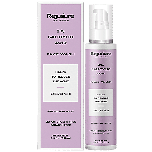 Rejusure Salicylic Acid Face Wash - Helps Reduce Acne For Oily Skin, 100 ml