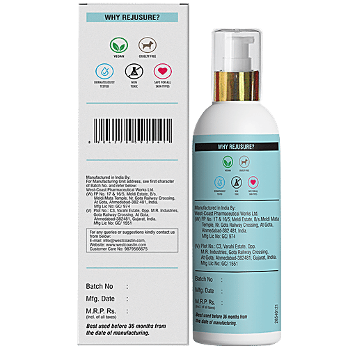 Rejusure Face Moisturizer For Pigmentation, Dark Spots & Sun Tanning - Remove Blemishes, Acne Marks & Uneven Skin Tone, Alpha Arbutin 2% + Hyaluronic Acid 2%, 50 ml  