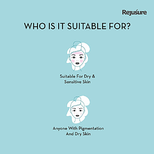Rejusure Face Moisturizer For Pigmentation, Dark Spots & Sun Tanning - Remove Blemishes, Acne Marks & Uneven Skin Tone, Alpha Arbutin 2% + Hyaluronic Acid 2%, 50 ml  