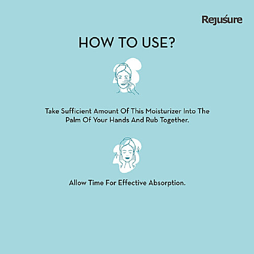 Rejusure Face Moisturizer For Pigmentation, Dark Spots & Sun Tanning - Remove Blemishes, Acne Marks & Uneven Skin Tone, Alpha Arbutin 2% + Hyaluronic Acid 2%, 50 ml  