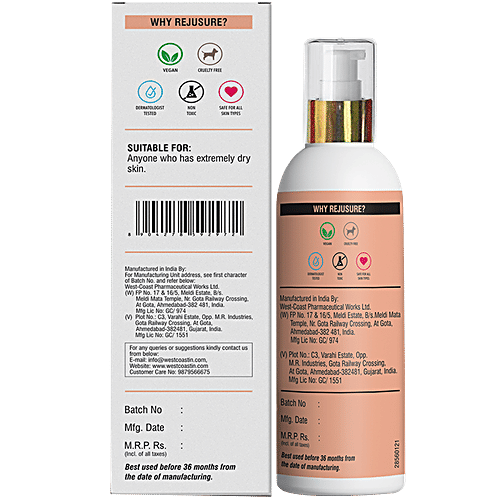 Rejusure Powerful Face Moisturizer For Dry Skin - Ceramide 2% + Hyaluronic Acid 1%,, 50 ml  