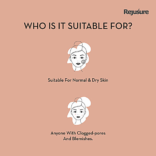 Rejusure Powerful Face Moisturizer For Dry Skin - Ceramide 2% + Hyaluronic Acid 1%,, 50 ml  