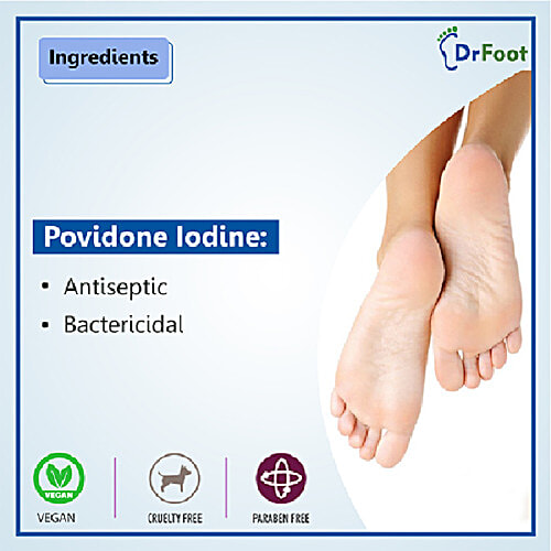 Buy Dr Foot Antibacterial & Antiseptic Foot Powder Helps Prevent