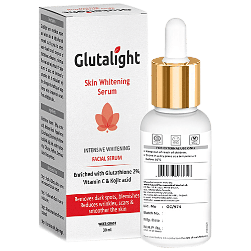 Buy Glutalight Glutathione, Vitamin C, Kojic Acid Skin Lightening