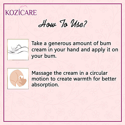 Kozicare Bum Cream With Glutathione, Niacinamide & Kojic Acid, 50 g