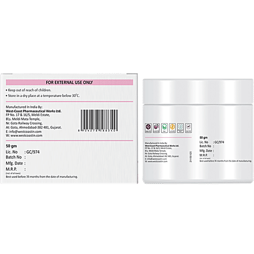 Kozicare Neck firming Cream With Glutathione, Vitamin C, E, Niacinamide & Kojic Acid, 50 g  