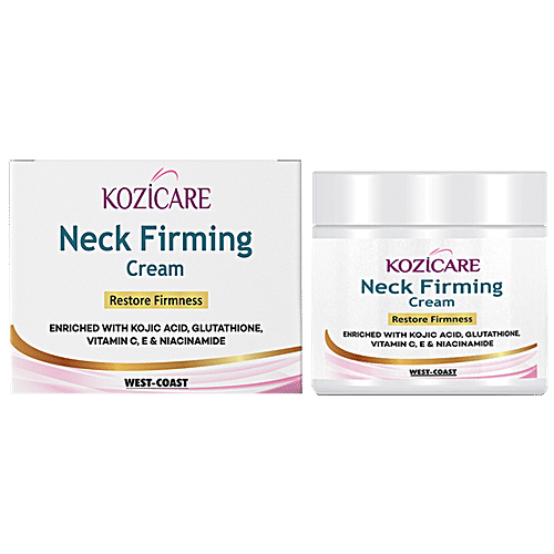 Kozicare Neck firming Cream With Glutathione, Vitamin C, E, Niacinamide & Kojic Acid, 50 g  