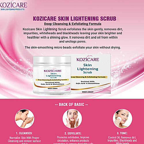 Buy Kozicare Skin Lightening Scrub Deep Cleansing & Exfoliating