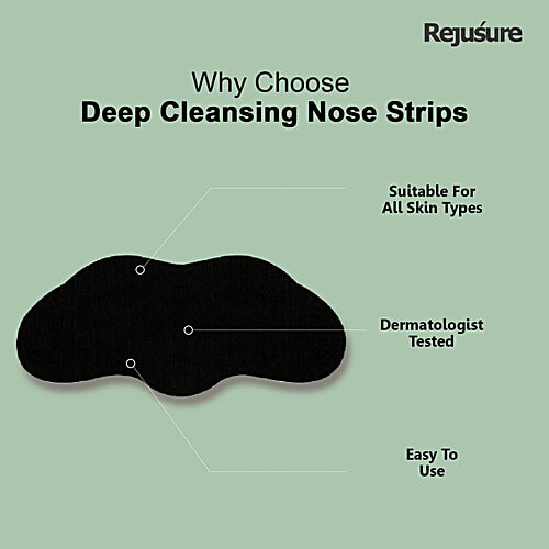 Buy Rejusure Deep Cleansing Nose Strips With Charcoal Removes