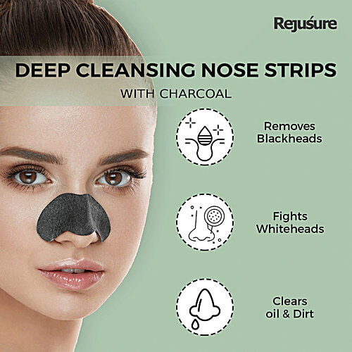 Buy Rejusure Deep Cleansing Nose Strips With Charcoal Removes