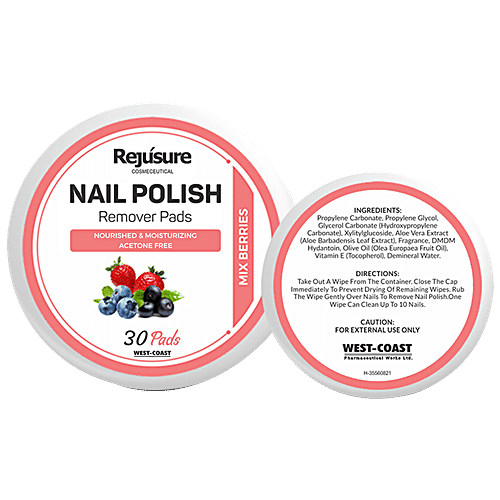 Buy Rejusure Nail Polish Remover Pads Combo Nourished & Moisturizing