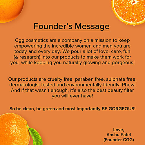 CGG Cosmetics Vitamin C Water Gel Moisturiser - 2 In 1 Dark Spots, Glow Boosting & Anti-Aging Formula For All Skin Types, 150 g  