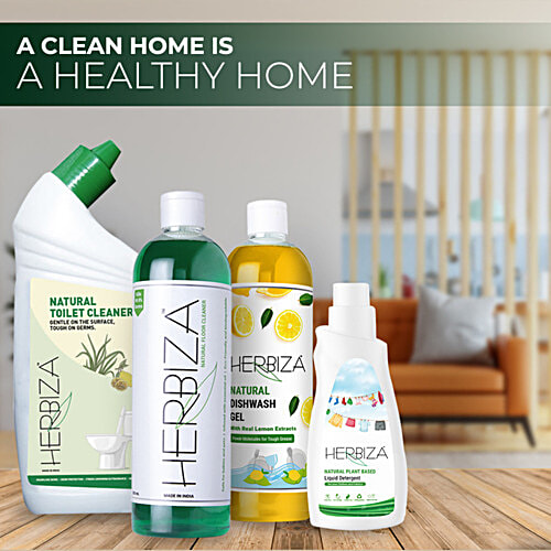 Herbiza Multi- Surface Disinfectant Spray - Rich In Antibacterial & Antimicrobial Properties, 200 ml  Natural Multi Surface
 Kills 99.99% of germs
 Infused with neem leaves oil