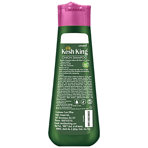 Kesh King Ayurvedic Onion Shampoo - Ayurvedic Hairfall Expert, Reduces Hairfall, Boosts Hair Growth, 300 ml  