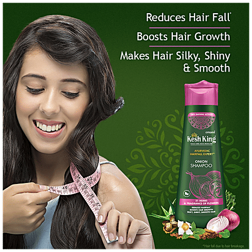 Kesh King Ayurvedic Onion Shampoo - Ayurvedic Hairfall Expert, Reduces Hairfall, Boosts Hair Growth, 300 ml  