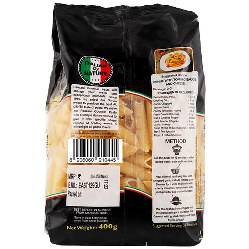 Panzani Gourmet Fusilli 100% Durum Wheat Pasta, 2 X 400 G (Pack Of