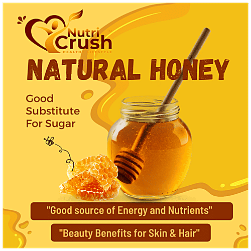 NutriCrush Healthy Lifestyle Moringa Honey - Improves Immunity, Prevents Liver Disease, Anaemia, Arthritis, Diabetes, 1 kg Jar