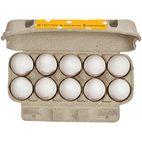 Eggoz Nutrition Nutra Eggs - Rich In Omega 3, Vitamin D and B12, 10 pcs