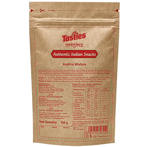 Tasties Origins Andhra Mixture, 150 g Spicy Namkeen 