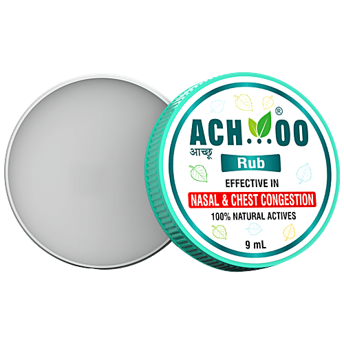 Buy ACHOO Rub Relieves Nasal & Chest Congestion, 100 Natural Actives