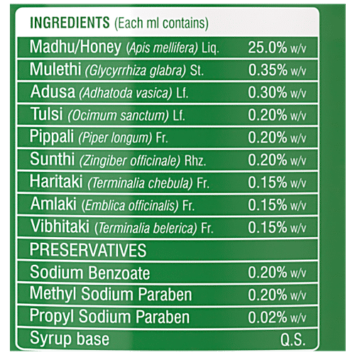 Buy ACHOO Cough Syrup Ayurvedic, NonDrowsy, NoAlcohol, Multi Action