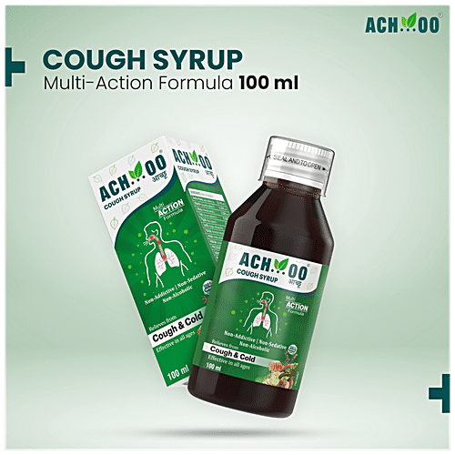 Buy ACHOO Cough Syrup Ayurvedic, NonDrowsy, NoAlcohol, Multi Action Formula Online at Best